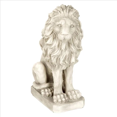 Design Toscano 21" Mansfield Manor Lion Sentinel Statue Looking Right
