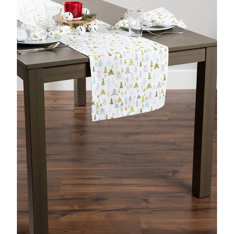 DII® 108" Holiday Woods Printed Table Runner