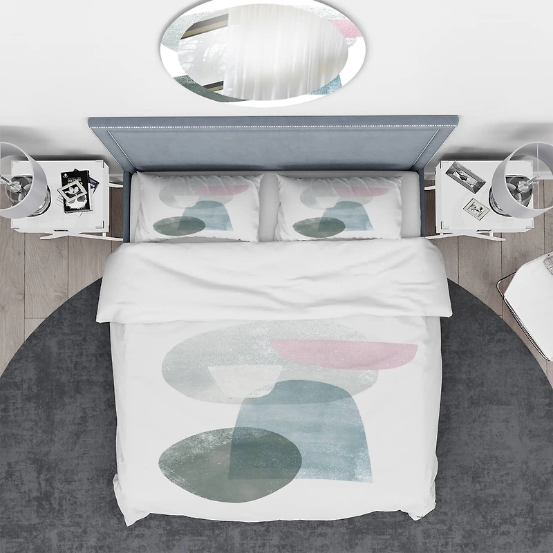 Designart 'Distressed Dream III' Geometric Bedding Set