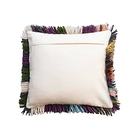 Hello Honey® 20" Multicolored Woven Wool Shag Pillow