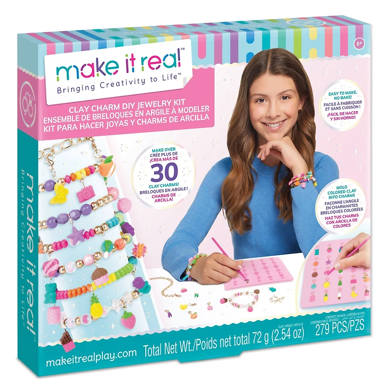 Make It Real™ Clay Charm DIY Jewelry Kit