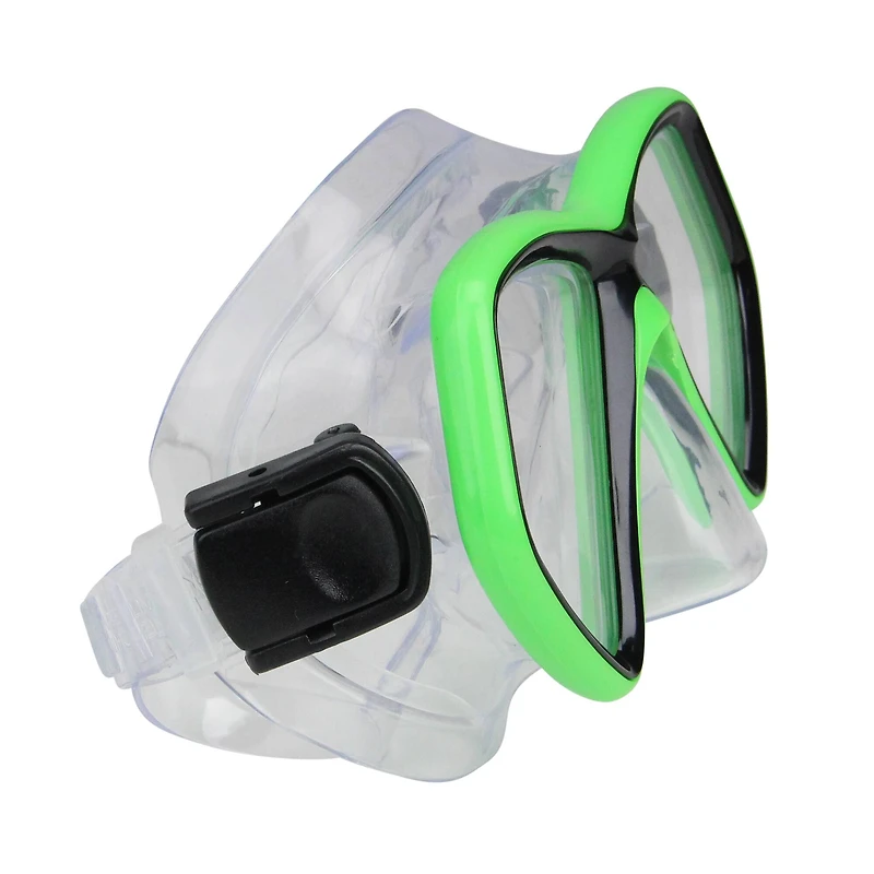 Swim Central 6.25" Neon Green & Black Monaco Children's Swimming Mask