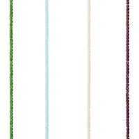 12 Pack: Purple, Green & Blue Glass Cube Beads, 3mm by Bead Landing™