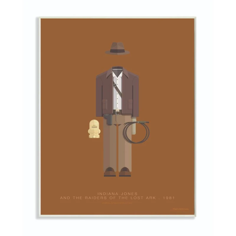 Stupell Industries Indiana Jones Fashion Design Wall Plaque