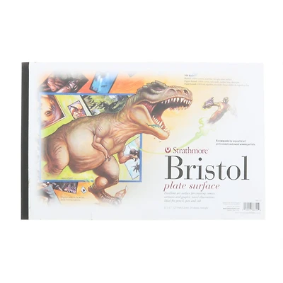 Strathmore® 500 Series Sequential Art Bristol Plate Paper Pad, 11" x 17"