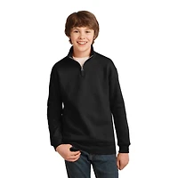 JERZEES® NuBlend® 1/4 Zip Cadet Collar Youth Sweatshirt