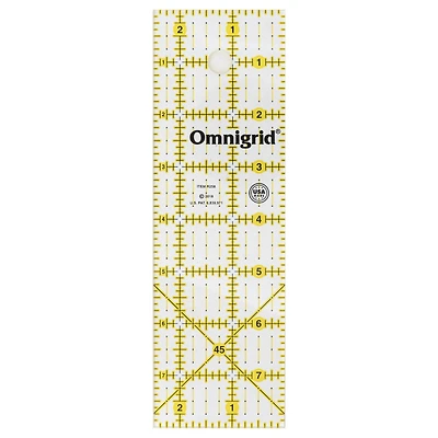 Omnigrid Clear Quilting & Sewing Ruler, 2.5" x 8"