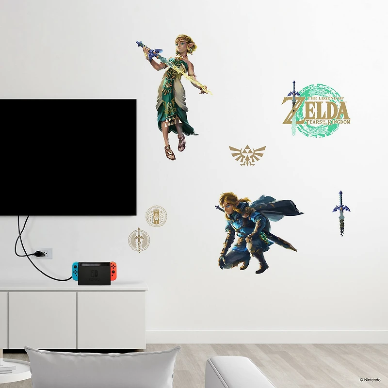 RoomMates The Legend of Zelda™: Tears of the Kingdom Zelda & Link Wall Decals