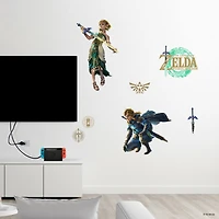 RoomMates The Legend of Zelda™: Tears of the Kingdom Zelda & Link Wall Decals