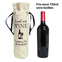 Personality Case™ Cooking Canvas Wine Bag