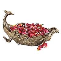 Design Toscano® 15" Peacock's Plume Sculptural Bowl