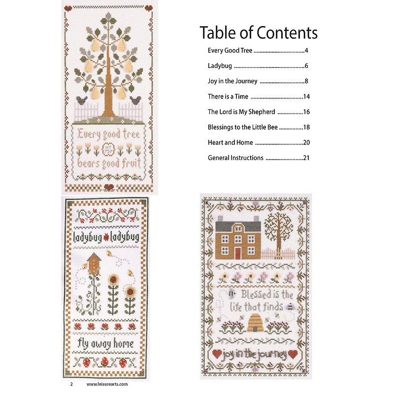 Leisure Arts® Cross Stitch Joy in the Journey Book