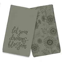 Let Your Dreams Blossom Tea Towel Set