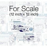 RoomMates Disney Pixar Cars Schematic Peel & Stick Wallpaper