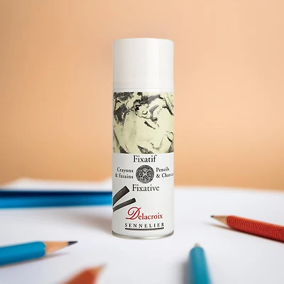 Sennelier Delacroix Pencil & Charcoal Fixative, 400mL