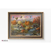 Luca-S Autumn Creek Mill Counted Cross Stitch Kit