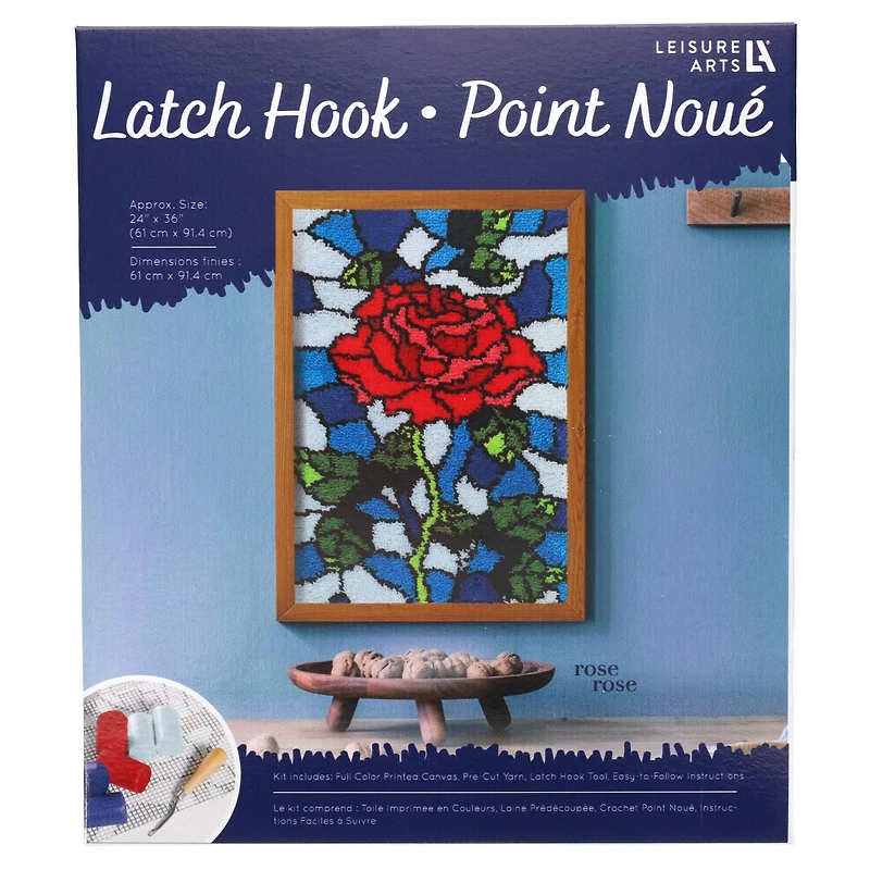 Leisure Arts® Rose Latch Hook Kit