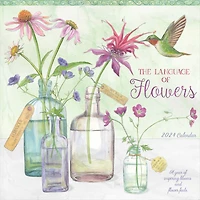 TF Publishing 2024 The Language of Flowers Wall Calendar
