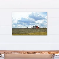 Blue Skies Barn 16" x 24" Canvas Wall Art