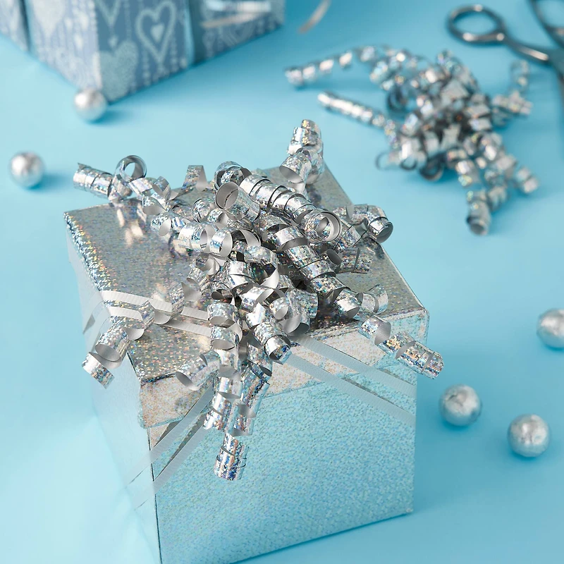 Silver Holographic Twisty Bows By Celebrate It™