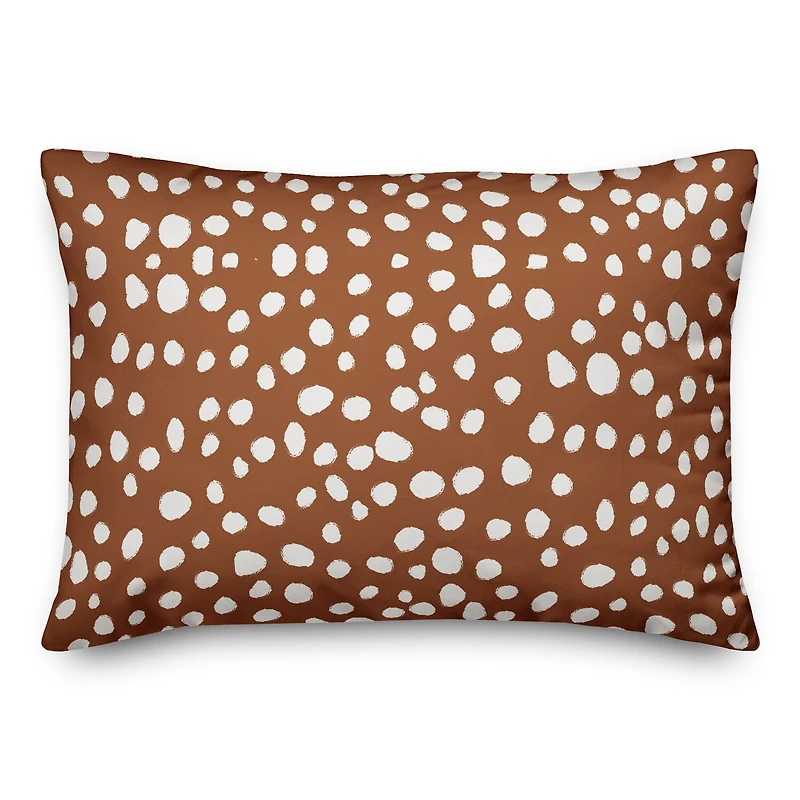 Teracotta Spots Throw Pillow 14" x 20"