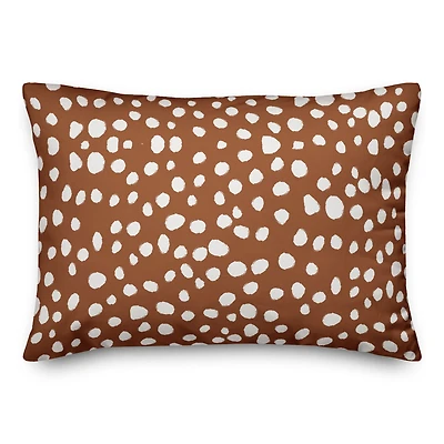 Teracotta Spots Throw Pillow 14" x 20"