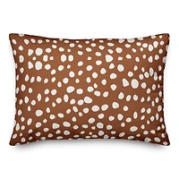 Teracotta Spots Throw Pillow 14" x 20"