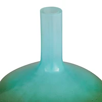 The Novogratz Green Glass Modern Vase, 21" x 12" x 12"