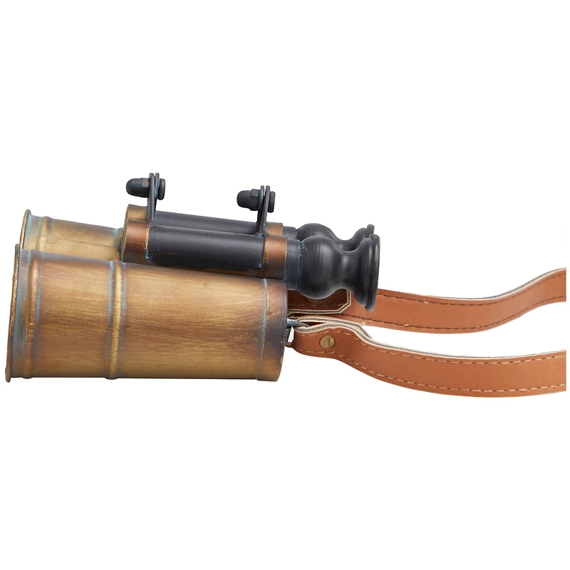 7" Copper Metal Antique Binoculars