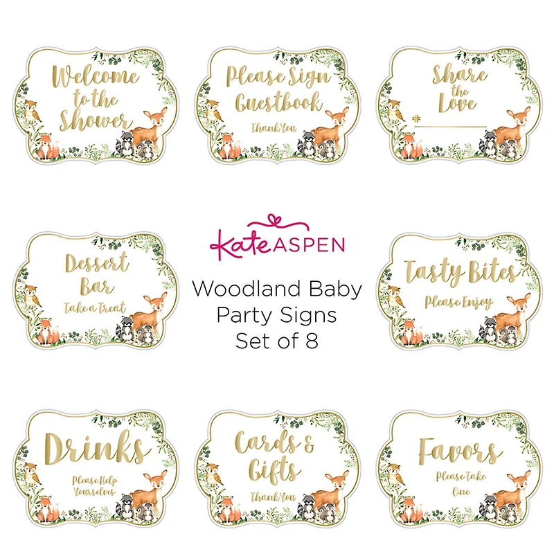 Kate Aspen® Woodland Baby Décor Sign Kit Set
