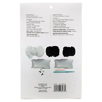 6 Pack: Intermediate Zebra Amigurumi Crochet Kit by Loops & Threads®