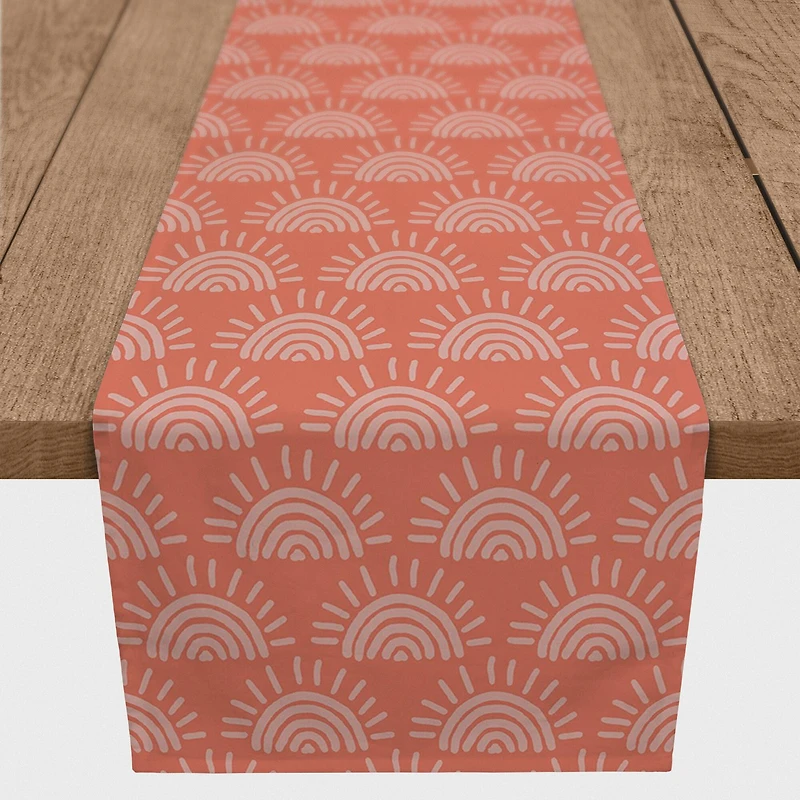 72" Sun Pattern Cotton Twill Runner