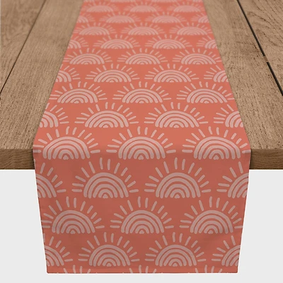 72" Sun Pattern Cotton Twill Runner