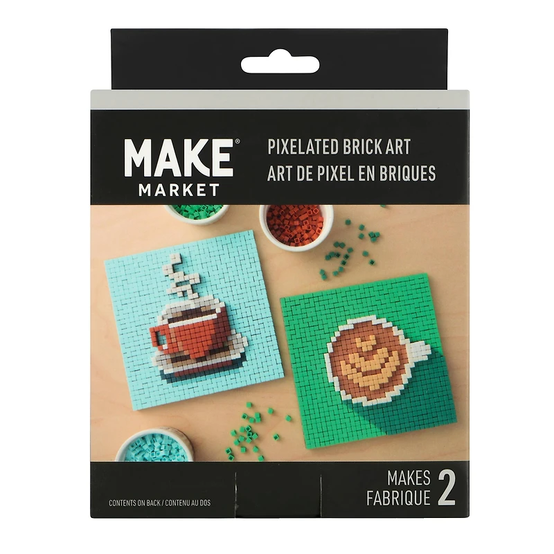 Coffee Pixelated Brick Art Kit by Make Market®