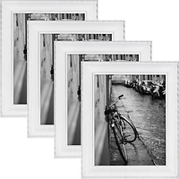 4 Pack Craig Frames Victoria White & Silver Picture Frame