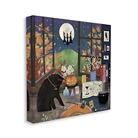 Stupell Industries Halloween Witches Autumn Moon Canvas Wall Art
