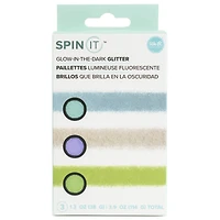 We R Memory Keepers® Spin It™ Glitter 3/Pkg-Glow-In-The-Dark