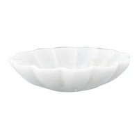 Hello Honey® 6" Carved Marble Flower Shape Dish