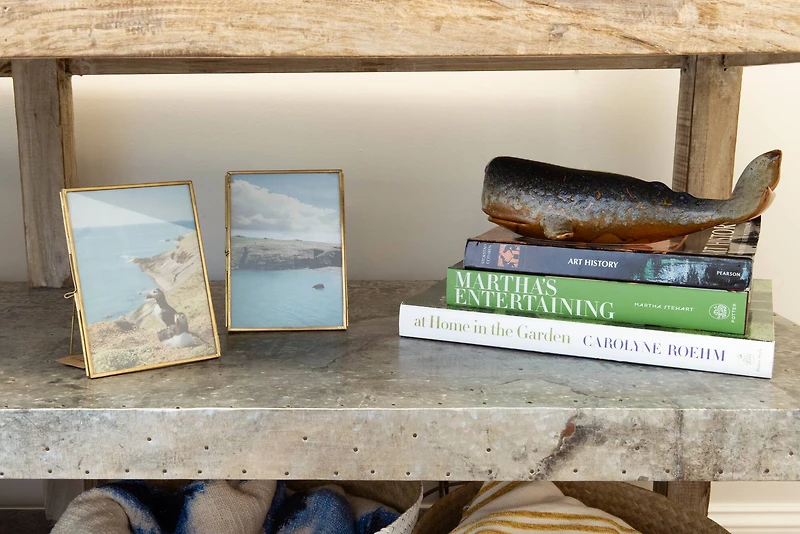 Hello Honey® Brass & Glass 4" x 6" Photo Frame