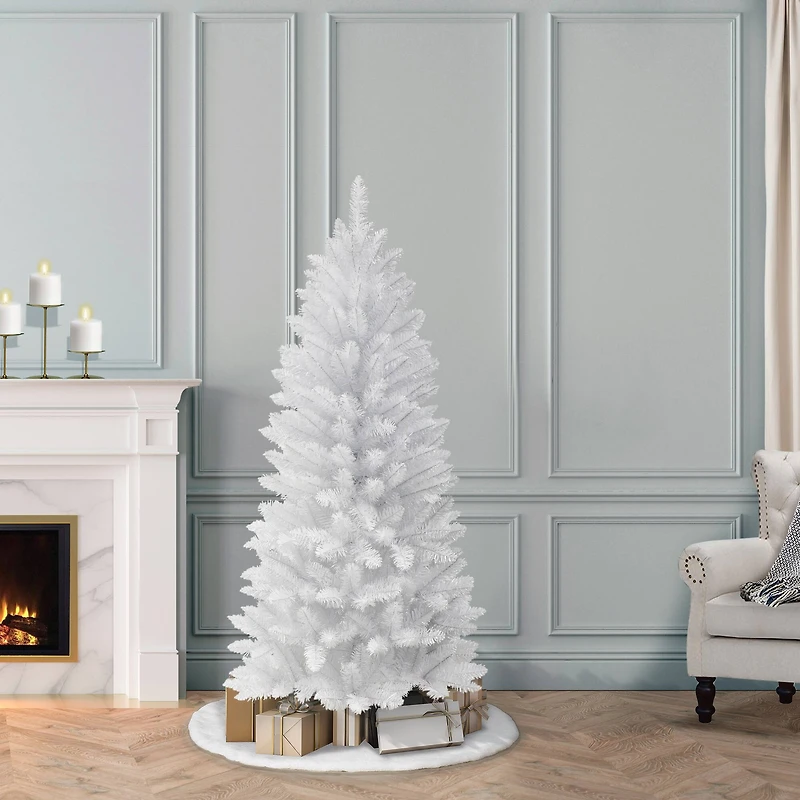 5ft. Unlit White Carson Artificial Pine Tree