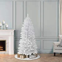 5ft. Unlit White Carson Artificial Pine Tree