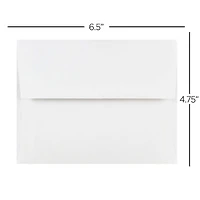 JAM Paper 4.75" x 6.5" White Invitation Envelopes