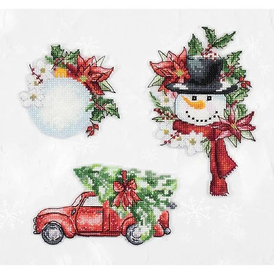 Luca-S Christmas Toys Plastic Canvas Counted Cross Stitch Kit