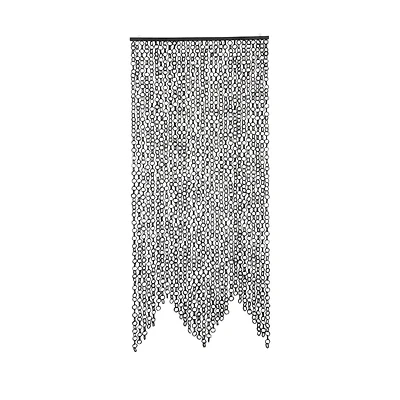 Hello Honey® 80" Black Bamboo Link Curtain