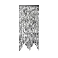 Hello Honey® 80" Black Bamboo Link Curtain