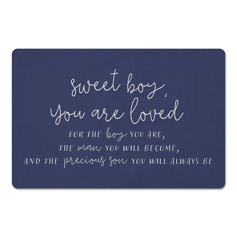 18" x 27" Sweet Boy You Are Loved Floor Mat