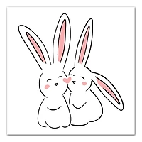 Love Bunnies Canvas Wall Art