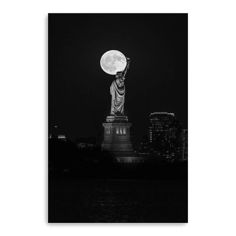 Lumaprints New York Full Moon Giclée Canvas