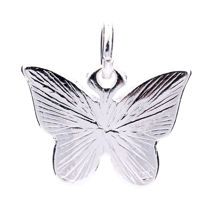 Silver Plated Enamel Butterfly Charm by Bead Landing™