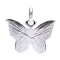 Silver Plated Enamel Butterfly Charm by Bead Landing™